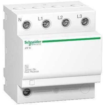 Schneider Electric A9L15693 - Limitador de sobretensiones - 3P+N, 20KA Schneider Electric A9L15693 - Limitador de sobretensiones - 3P+N, 20KA