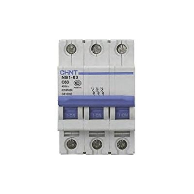 Chint Interruptor 3P 10A Curva C - Montaje en carril DIN Chint Interruptor 3P 10A Curva C - Montaje en carril DIN