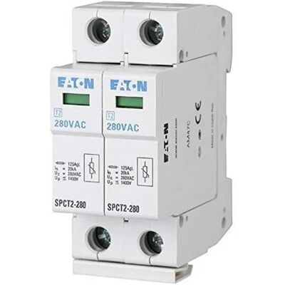Eaton SPCT2-280/2 Protector contra sobretensiones - 2P, 280VAC Eaton SPCT2-280/2 Protector contra sobretensiones - 2P, 280VAC