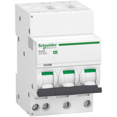 Schneider Electric - Acti9 Idt40k Xa - Disjoncteur Modulaire Auto/vis - 3p+n 16a Courbe C - 4,5ka Schneider Electric - Acti9 Idt40k Xa - Disjoncteur Modulaire Auto/vis - 3p+n 16a Courbe C - 4,5ka