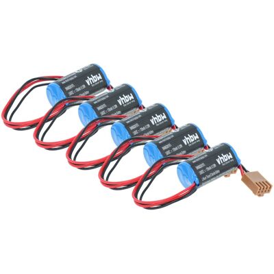 Vhbw 5x Batería Reemplaza Omron C500-bat08, 3g2a9-bat08 Para Controlador Lógico Programable (1700 Mah, 3,6 V, Li-socl2) Vhbw 5x Batería Reemplaza Omron C500-bat08, 3g2a9-bat08 Para Controlador Lógico Programable (1700 Mah, 3,6 V, Li-socl2)