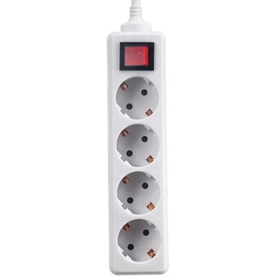 OEM Regleta Eléctrica Estándar Europea, 4 Enchufes, 1,5 Metros. OEM Regleta Eléctrica Estándar Europea, 4 Enchufes, 1,5 Metros.