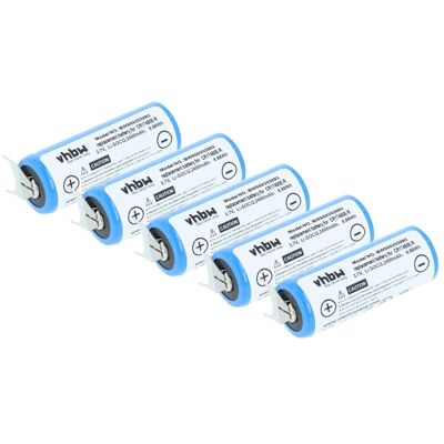 Vhbw 5x Batería Reemplaza Cr17450e-r (3 V, Li-ion) Para Dispositivos, Conexión 3 Pines Vhbw 5x Batería Reemplaza Cr17450e-r (3 V, Li-ion) Para Dispositivos, Conexión 3 Pines