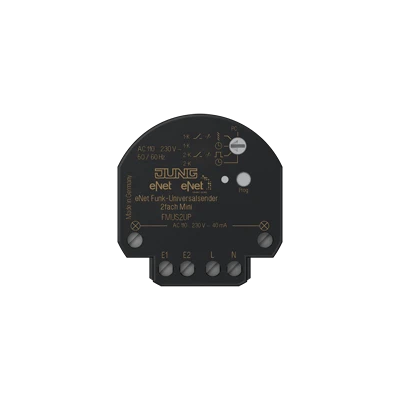 JUNG Marca FM US 2 UP Transmisor RF Inalámbrico - Automatización Inteligente JUNG Marca FM US 2 UP Transmisor RF Inalámbrico - Automatización Inteligente