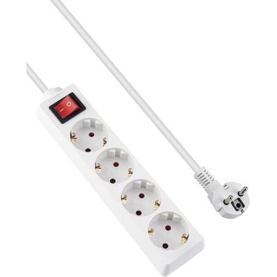 OEM Regleta De 4 Tomas Con Interruptor, 3500 W, 16 A, 1,5 M, Blanca, Bloqueo De Seguridad Para Niños, Tomas Inclinadas A 45° Para Evitar El Consumo De Energía En Modo De Espera. OEM Regleta De 4 Tomas Con Interruptor, 3500 W, 16 A, 1,5 M, Blanca, Bloqueo De Seguridad Para Niños, Tomas Inclinadas A 45° Para Evitar El Consumo De Energía En Modo De Espera.