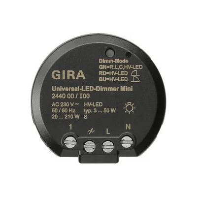 Sistema Dimmer Gira 3000 - LED, Pared - Control de Luz Sistema Dimmer Gira 3000 - LED, Pared - Control de Luz