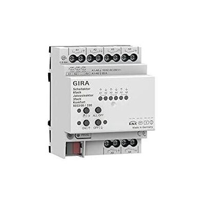 Gira 502300 Actuador KNX para relé y persianas - 6 canales Gira 502300 Actuador KNX para relé y persianas - 6 canales