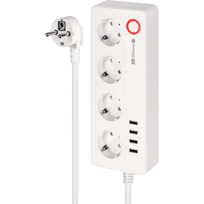 OEM Regleta De Enchufes Con 4 Tomas, 4 Puertos Usb, Cable De 2100 Ma Y 1,5 M De Longitud (tuya). OEM Regleta De Enchufes Con 4 Tomas, 4 Puertos Usb, Cable De 2100 Ma Y 1,5 M De Longitud (tuya).