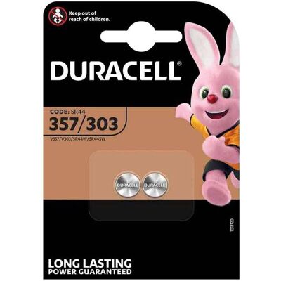 Batería Duracell 357H - 2 x SR44 - Óxido de plata - 190mAh Batería Duracell 357H - 2 x SR44 - Óxido de plata - 190mAh