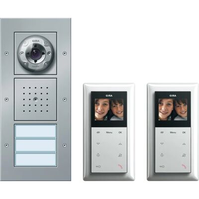 Gira Video-Intercom Sistema - Casa de 2 familias - Aluminio Gira Video-Intercom Sistema - Casa de 2 familias - Aluminio