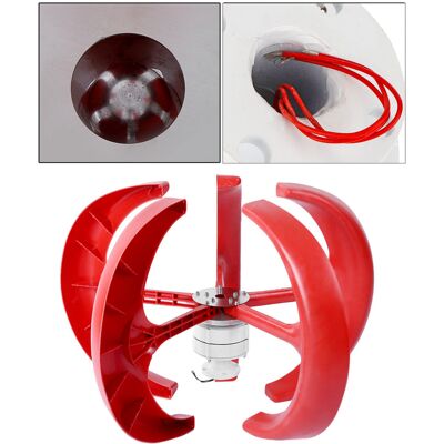 OEM Conjunto De Turbina Eólica Vertical De 600 W Dc12 V – Funcionamiento Autónomo, Aluminio/plástico De Carbono, Rojo – 90 Cm OEM Conjunto De Turbina Eólica Vertical De 600 W Dc12 V – Funcionamiento Autónomo, Aluminio/plástico De Carbono, Rojo – 90 Cm