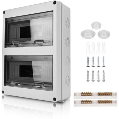 DPZO Caja Eléctrica Impermeable Para Exteriores: Caja Eléctrica Impermeable Para Exteriores Ip65, Panel Eléctrico De 2 Filas, Caja Eléctrica Impermeable, Caja Eléctrica De 24 Módulos Para Disyuntor Mural. DPZO Caja Eléctrica Impermeable Para Exteriores: Caja Eléctrica Impermeable Para Exteriores Ip65, Panel Eléctrico De 2 Filas, Caja Eléctrica Impermeable, Caja Eléctrica De 24 Módulos Para Disyuntor Mural.