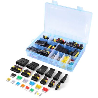 OEM Terminal De Conector Eléctrico Automotriz Impermeable De 1/2/3/4/5/6 Pines + Fusibles - 240 Unidades OEM Terminal De Conector Eléctrico Automotriz Impermeable De 1/2/3/4/5/6 Pines + Fusibles - 240 Unidades