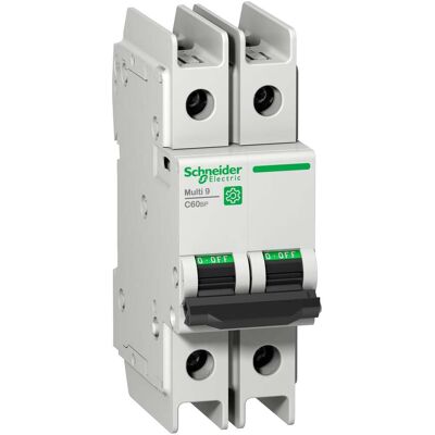Schneider - Multi9 C60 - Disjoncteur - 2p - Courbe D - 15a - 10ka - 480y/277v - Ul489 Schneider - Multi9 C60 - Disjoncteur - 2p - Courbe D - 15a - 10ka - 480y/277v - Ul489