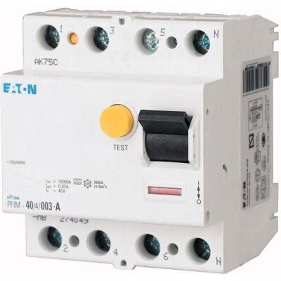 Eaton Interruptor Diferencial 4 Polos 40a Rail Din Eaton Interruptor Diferencial 4 Polos 40a Rail Din