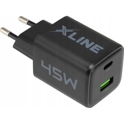 SHUMEE Cargador De Pared Xline Wcg452k Gan De 45 W, Color Negro, 1 Unidad. SHUMEE Cargador De Pared Xline Wcg452k Gan De 45 W, Color Negro, 1 Unidad.