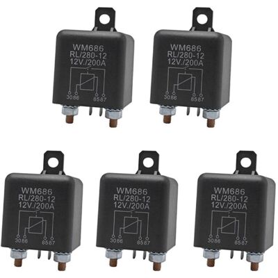 OEM Adecuado Para 5 Relés De Aislamiento De Batería, 12 V, Relé De Arranque Automotriz Wm686 De 4 Pines, Interruptor De Encendido/apagado, Relé Normalmente Abierto Rl/280 200 A OEM Adecuado Para 5 Relés De Aislamiento De Batería, 12 V, Relé De Arranque Automotriz Wm686 De 4 Pines, Interruptor De Encendido/apagado, Relé Normalmente Abierto Rl/280 200 A