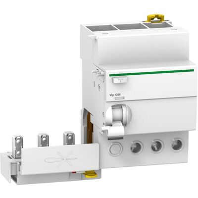 Schneider Electric - Acti9, Vigi Ic60, Bloc Différentiel 3p 40a 30ma Type A Si 230-240/400-415v - A9q31340 Schneider Electric - Acti9, Vigi Ic60, Bloc Différentiel 3p 40a 30ma Type A Si 230-240/400-415v - A9q31340