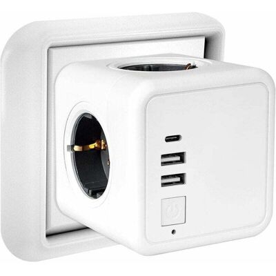 OEM Regleta De Enchufes Usb Múltiples, Regleta De Enchufes De Pared Con Forma De Cubo, 4 Enchufes Con 3 Puertos Usb, Regleta De Enchufes Usb 7 En 1 Con Interruptor, Cargador De Regleta De Enchufes De Pare OEM Regleta De Enchufes Usb Múltiples, Regleta De Enchufes De Pared Con Forma De Cubo, 4 Enchufes Con 3 Puertos Usb, Regleta De Enchufes Usb 7 En 1 Con Interruptor, Cargador De Regleta De Enchufes De Pare