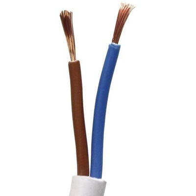 COFAN Rollo 100m Manguera Blanco H05vv-f (2x1mm) COFAN Rollo 100m Manguera Blanco H05vv-f (2x1mm)