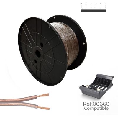 Edm - Sediles Cable Paralelo Transparente 2 X 0,75 Mm 500 M - Marca Ean: 8435734704023 Edm - Sediles Cable Paralelo Transparente 2 X 0,75 Mm 500 M - Marca Ean: 8435734704023