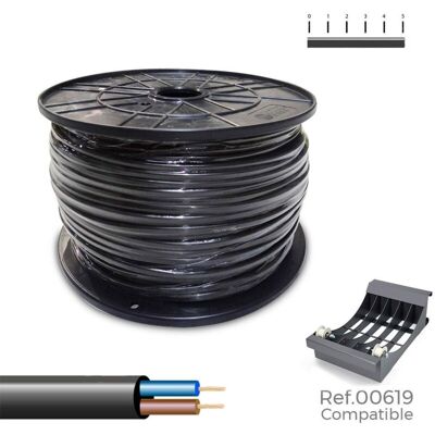 Edm - Sediles Cable Eléctrico Manguera Negro 2 X 1 Mm 300 M H05vv-f - Marca Ean: 8435734703897 Edm - Sediles Cable Eléctrico Manguera Negro 2 X 1 Mm 300 M H05vv-f - Marca Ean: 8435734703897