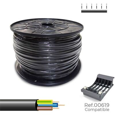 Edm - Sediles Cable Eléctrico Manguera Negro 200 M 3 X 1 Mm H05vv-f - Marca Ean: 8435734703873 Edm - Sediles Cable Eléctrico Manguera Negro 200 M 3 X 1 Mm H05vv-f - Marca Ean: 8435734703873