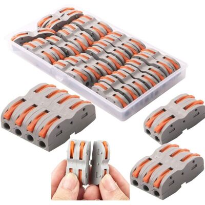 OEM Terminales De Conexión Automática, Conector Rápido De Cables, Conector De Palanca Y Tuerca, Surtido De Conductores, Conectores Compactos Spl-1 (24 Piezas) OEM Terminales De Conexión Automática, Conector Rápido De Cables, Conector De Palanca Y Tuerca, Surtido De Conductores, Conectores Compactos Spl-1 (24 Piezas)