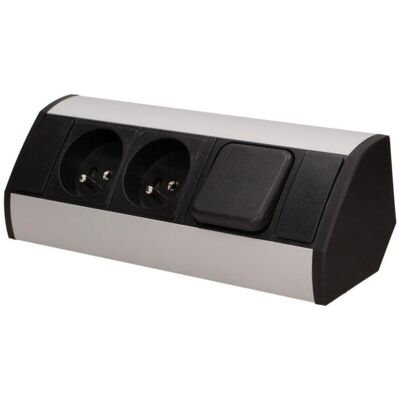 TRESICE FRANCE Toma De Corriente Para Muebles 2x250v, Interruptor Or-gm-9002/b-g TRESICE FRANCE Toma De Corriente Para Muebles 2x250v, Interruptor Or-gm-9002/b-g