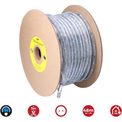 Edm - Tubo Flexiled 2 Vias Multifuncion 48 M 36 Leds/m Ip44 Azul Edm - Tubo Flexiled 2 Vias Multifuncion 48 M 36 Leds/m Ip44 Azul