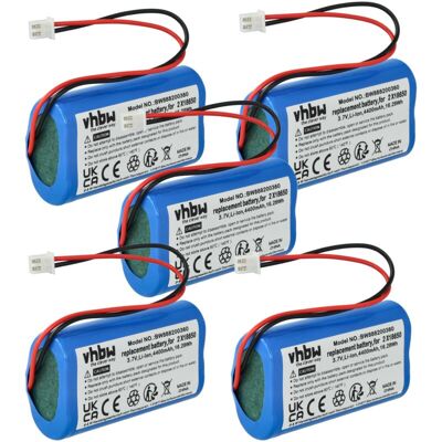 Vhbw 5x Batería Compatible Con Coinmit Lámpara De Mesa / Mesita De Noche (4400 Mah, 3,7 V, Li-ion) Vhbw 5x Batería Compatible Con Coinmit Lámpara De Mesa / Mesita De Noche (4400 Mah, 3,7 V, Li-ion)
