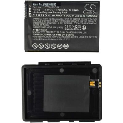 Batería Honeywell - 4700mAh, 3.8V - Compatible con CT50, CT60, XP - Negro Batería Honeywell - 4700mAh, 3.8V - Compatible con CT50, CT60, XP - Negro