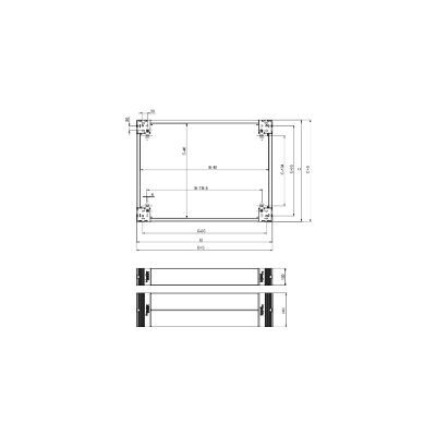 Schneider Electric NSYSPF16200 - Caja frontal, Acero, 200x1600mm Schneider Electric NSYSPF16200 - Caja frontal, Acero, 200x1600mm