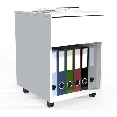 Ebuy24 - Vcm Roll Container Contenedor Lateral Con Cajones Dimensiones Aprox. Al. 55 X An. 39 X P. 45 Cm Contenedor De Oficina - Dalosa 1 Cajón (blanco) Ebuy24 - Vcm Roll Container Contenedor Lateral Con Cajones Dimensiones Aprox. Al. 55 X An. 39 X P. 45 Cm Contenedor De Oficina - Dalosa 1 Cajón (blanco)
