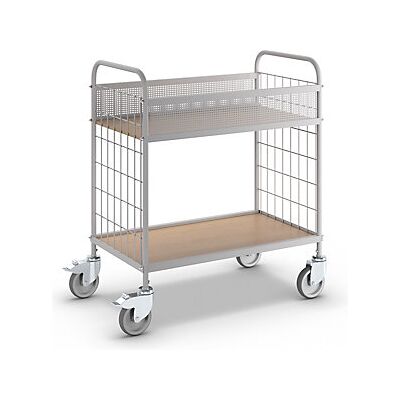 EUROKRAFTPRO Carro Con Pisos Para Oficina Carga Máx 150 Kg Con 2 Pisos EUROKRAFTPRO Carro Con Pisos Para Oficina Carga Máx 150 Kg Con 2 Pisos