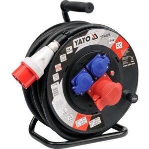 YATO Cable De Extensión De Corriente En Rollo De 25 M, 5 G, 2,5 Mm, 3 Polos, N Y E - Yt-8120 YATO Cable De Extensión De Corriente En Rollo De 25 M, 5 G, 2,5 Mm, 3 Polos, N Y E - Yt-8120
