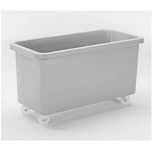 Contenedor rectangular de polietileno Kaiserkraft - 450L, Gris Contenedor rectangular de polietileno Kaiserkraft - 450L, Gris