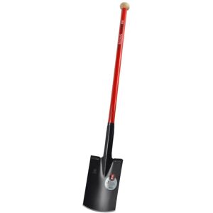 Idealspaten - Sala 280 X 190/180 Mm Tamaño 2 Más Mango De Tubo De Acero Con Perilla De Madera I Idealspaten - Sala 280 X 190/180 Mm Tamaño 2 Más Mango De Tubo De Acero Con Perilla De Madera I