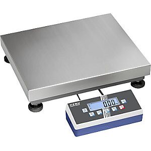 KERN Báscula de plataforma - 60kg, 10/20g, Acero inoxidable KERN Báscula de plataforma - 60kg, 10/20g, Acero inoxidable