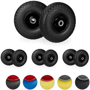 RELAXDAYS 8 Ruedas De Carretilla, Neumáticos De Goma, 3.00-4, Eje De 20mm, Hasta 100 Kg, 260x85 Mm, Negro RELAXDAYS 8 Ruedas De Carretilla, Neumáticos De Goma, 3.00-4, Eje De 20mm, Hasta 100 Kg, 260x85 Mm, Negro