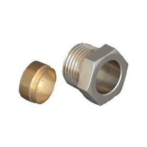 Conector de compresión de cobre niquelado Oventrop - Tipo de tubo Conector de compresión de cobre niquelado Oventrop - Tipo de tubo