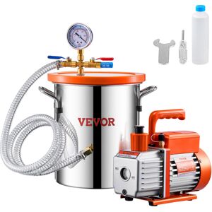 11,36 L Cámara De Vacío Y Kit De Bomba 3,5 Cfm Kit De Cámara De Desgasificación Con Bomba De Vacío De Una Etapa Con Tapa De Acrílico, Aceite, Manguera Para Desgasificar Resinas, Siliconas - Vevor 11,36 L Cámara De Vacío Y Kit De Bomba 3,5 Cfm Kit De Cámara De Desgasificación Con Bomba De Vacío De Una Etapa Con Tapa De Acrílico, Aceite, Manguera Para Desgasificar Resinas, Siliconas - Vevor