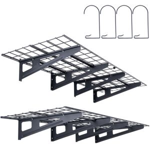 Estantes Flotantes De Pared Para Garaje, 122 X 61 Cm, Juego De 2 Piezas, Gran Superficie Útil, Carga De 227 Kg Por Estante Colgante De Metal Para Herramientas, Para Tiendas, Garajes, Almacenes - Vevor Estantes Flotantes De Pared Para Garaje, 122 X 61 Cm, Juego De 2 Piezas, Gran Superficie Útil, Carga De 227 Kg Por Estante Colgante De Metal Para Herramientas, Para Tiendas, Garajes, Almacenes - Vevor