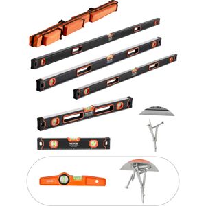 Nivel De Torpedo 6 Piezas 250/400/600/800/1200/2000 Mm Regla De Viales De Burbujas Con Luz Fluorescente A 45/90/180° Niveladora Magnetica De Aleación Aluminio, Solo 10 Pulgadas Tiene Imán - Vevor Nivel De Torpedo 6 Piezas 250/400/600/800/1200/2000 Mm Regla De Viales De Burbujas Con Luz Fluorescente A 45/90/180° Niveladora Magnetica De Aleación Aluminio, Solo 10 Pulgadas Tiene Imán - Vevor