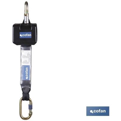 Anticaída Retráctil Cinta 2.5 M , Anticaída Retráctil Con Cable De 2,5 M. Factor De Caída 2. Cuenta Con Una Cinta De 50 Mm De Ancho, Con Una Carcasa De Protección, Absorbedor - Cofan Anticaída Retráctil Cinta 2.5 M , Anticaída Retráctil Con Cable De 2,5 M. Factor De Caída 2. Cuenta Con Una Cinta De 50 Mm De Ancho, Con Una Carcasa De Protección, Absorbedor - Cofan