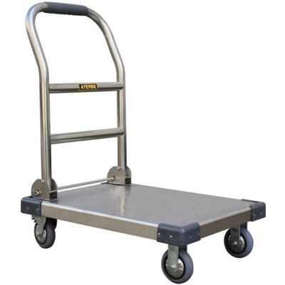 Ayerbe - Bricosol Carretillas Y Carros - Carro Plataforma Inox 300 Kg. Ayerbe - Bricosol Carretillas Y Carros - Carro Plataforma Inox 300 Kg.