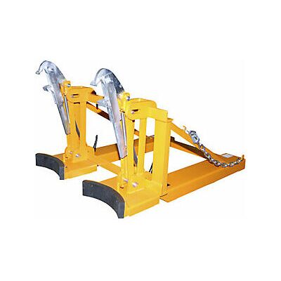 Bauer - Elevador De Bidones Para 2 Bidones Con Tapa Amarillo Naranja Bauer - Elevador De Bidones Para 2 Bidones Con Tapa Amarillo Naranja