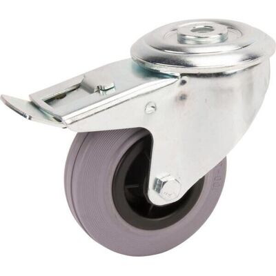 Rueda Industrial Giratoria En Goma: Di谩metro100 X 35 Mm Placa Soporte Con Freno. Capacidad: 75 Kg Tente Tente 3477pir100p3013 Rueda Industrial Giratoria En Goma: Di谩metro100 X 35 Mm Placa Soporte Con Freno. Capacidad: 75 Kg Tente Tente 3477pir100p3013
