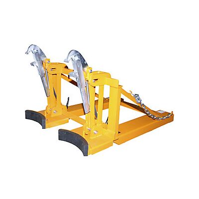 Bauer - Elevador De Bidones Para 2 Bidones Con Tapa Amarillo Naranja Bauer - Elevador De Bidones Para 2 Bidones Con Tapa Amarillo Naranja