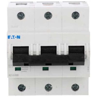 Eaton Disyuntor 3p B 80a 25ka Ac Az-3-b80 174512 Eaton Disyuntor 3p B 80a 25ka Ac Az-3-b80 174512